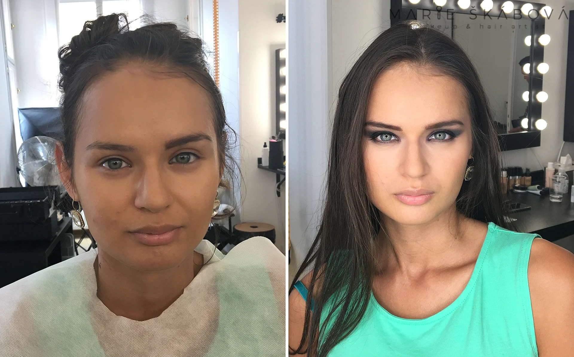 Promena - pred a po - Marie Skabova Plzen